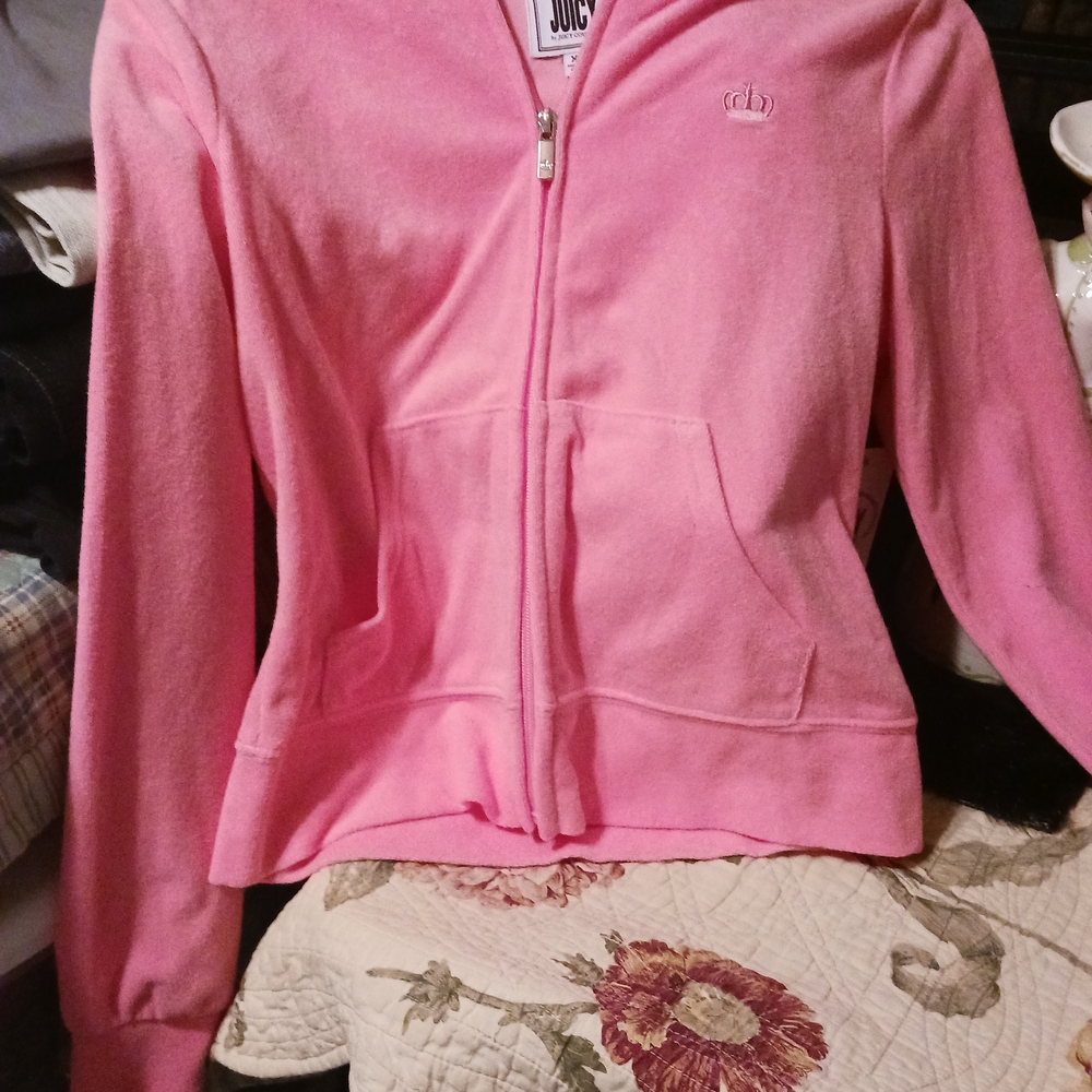 Juicy Couture Pink Zip-Up Hoodie